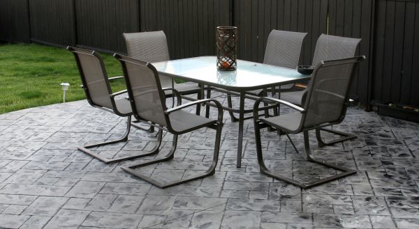 Backyard Concrete Stamping in Walnut Creek